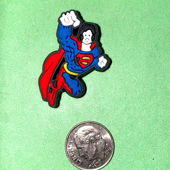 (10 for $15) SUPERMAN Croc Shoe Charms - Picture 1 of 1